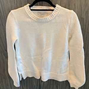 Loft white sweater